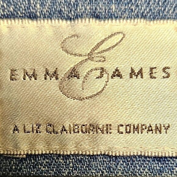 Liz Claiborne Emma James Plus Size Embroidery Floral Shirt, Jacket - Picture 10 of 13